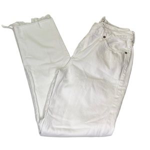 Agolde Criss Cross Straight Jeans in Element White Womens Size 26